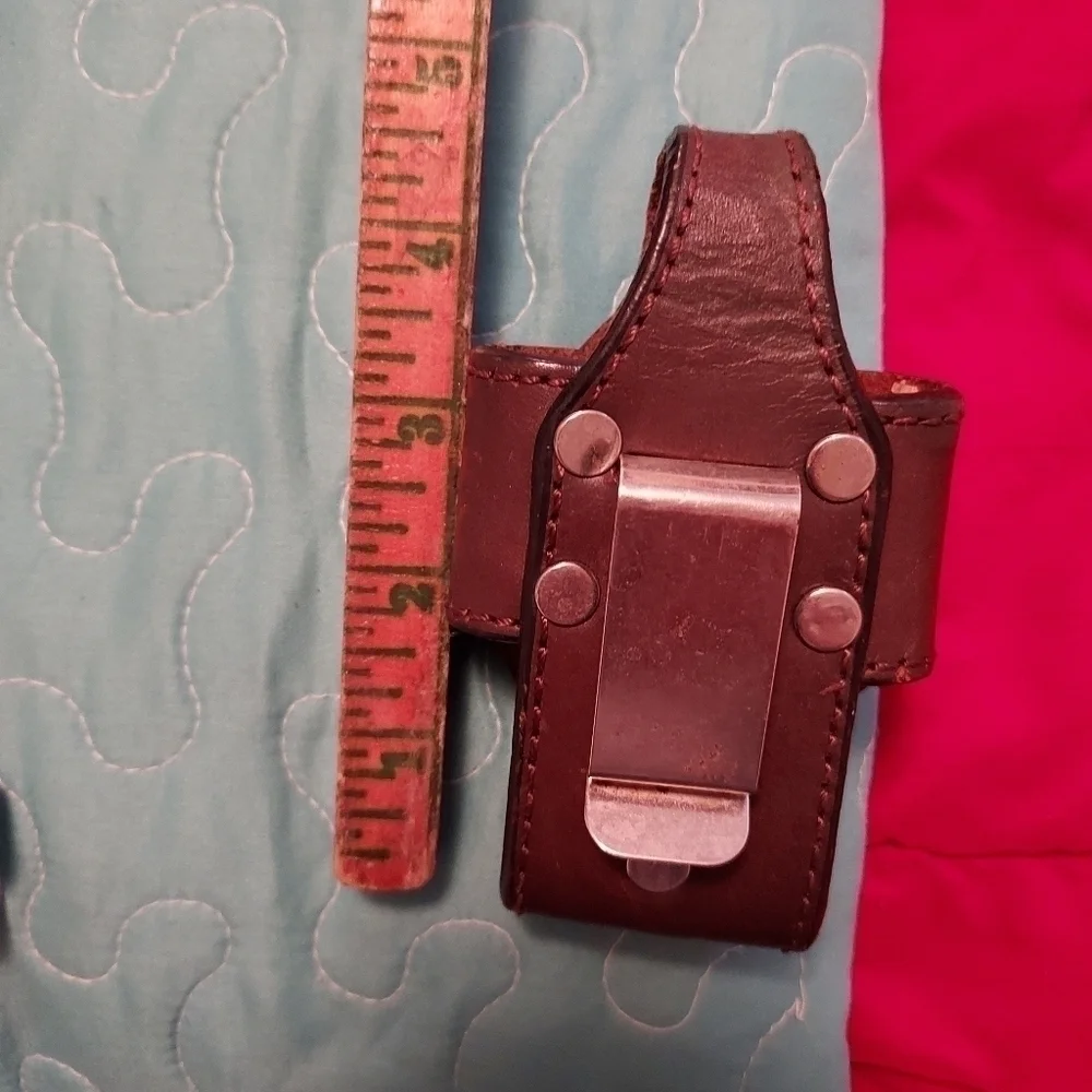 Xsmall leather phone case clip on